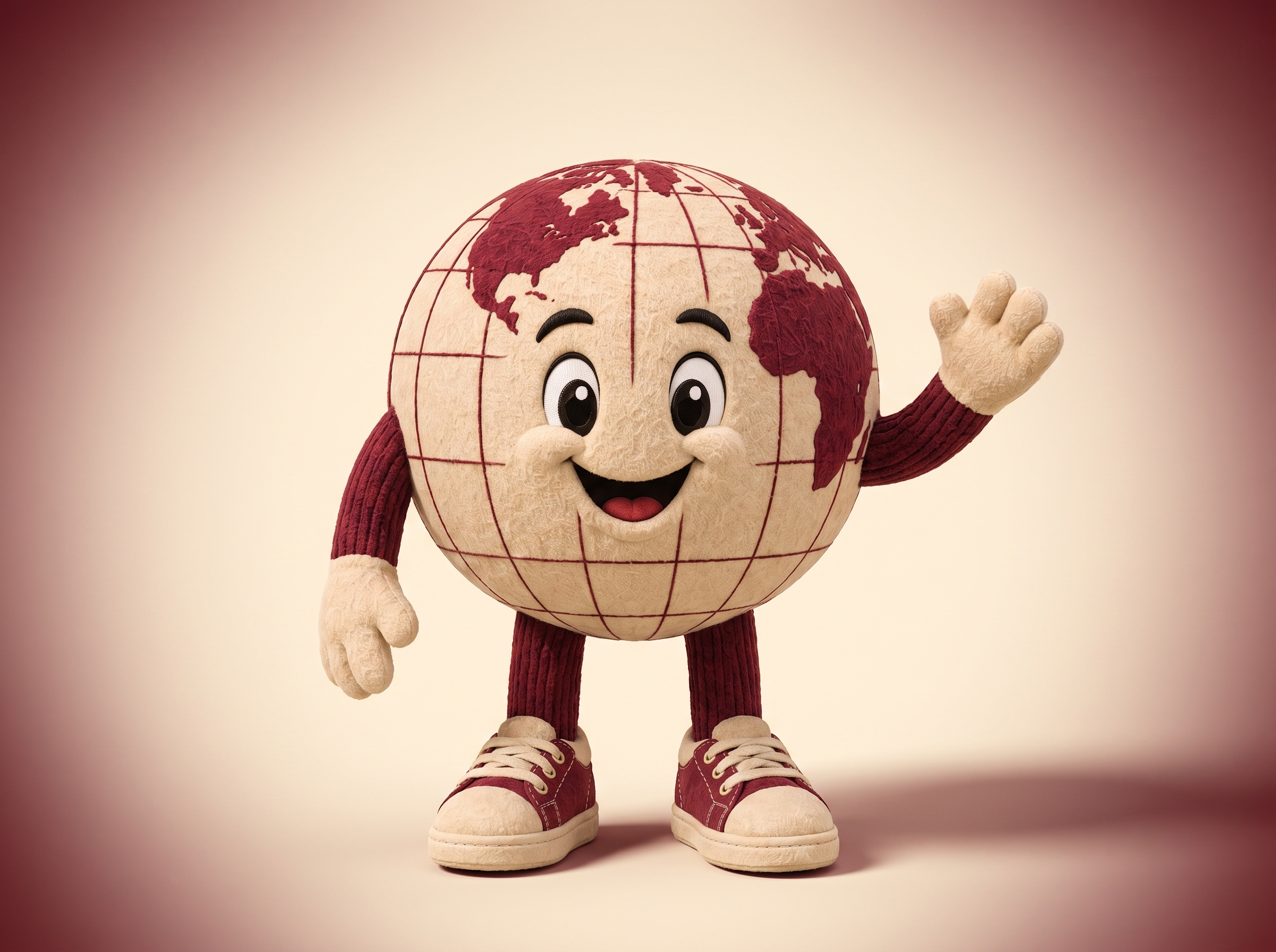Worldwise plush mascot, the RIK reading guide.